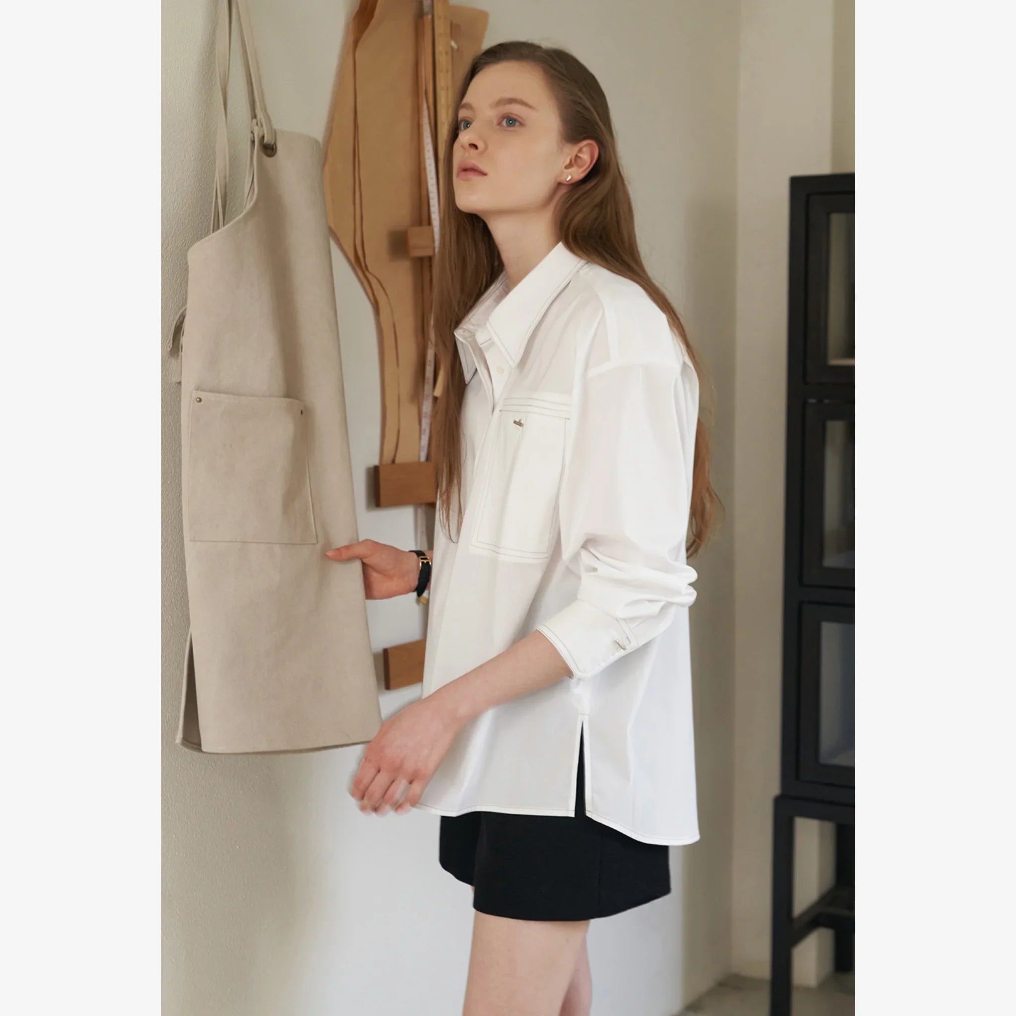 STITCH POINT WRINKLE FREE SHIRT-4