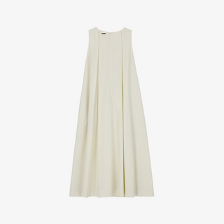 BOX PLEATED SLEEVELESS DRESS
