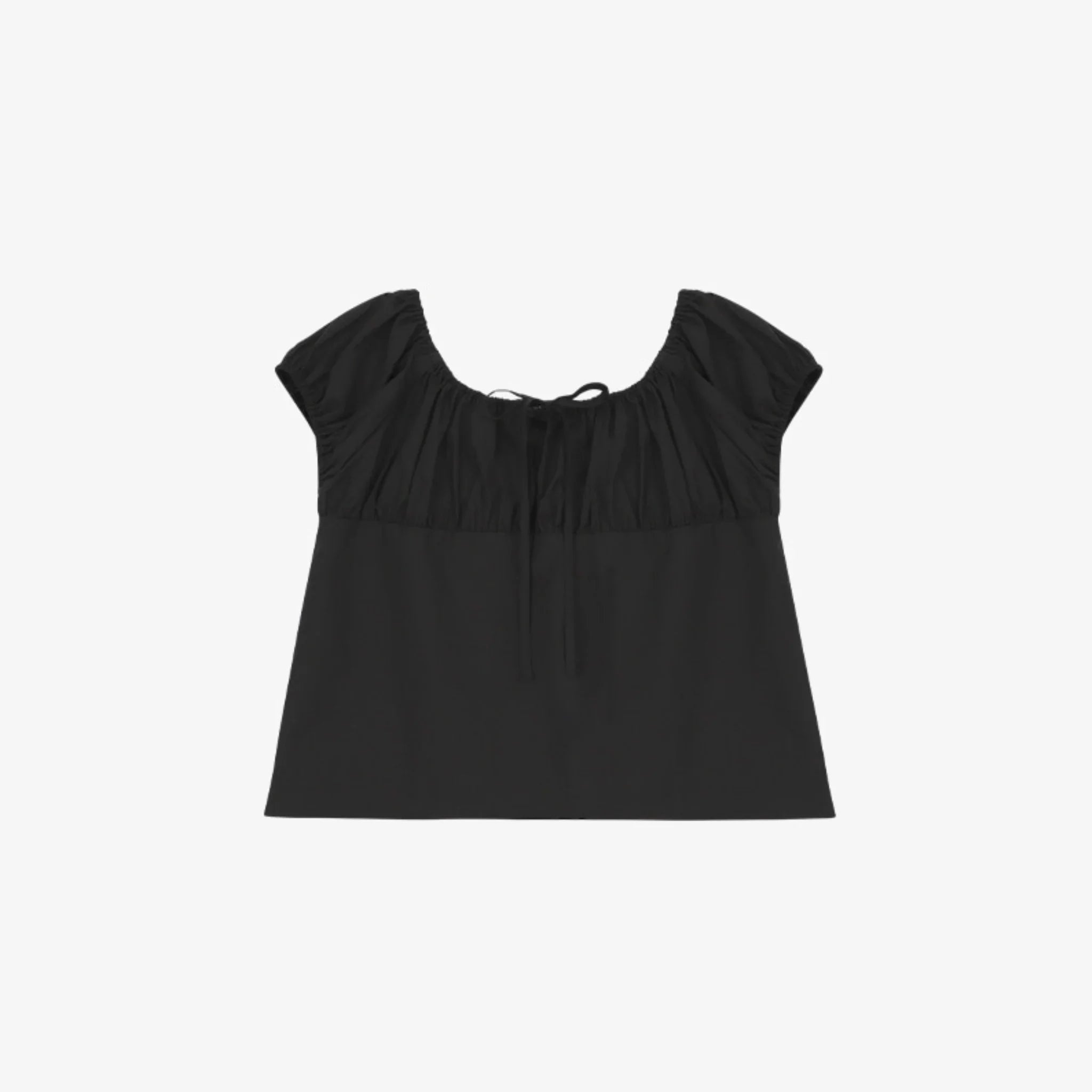 CITYBREEZE CAP-SLEEVE SHIRRING BLOUSE