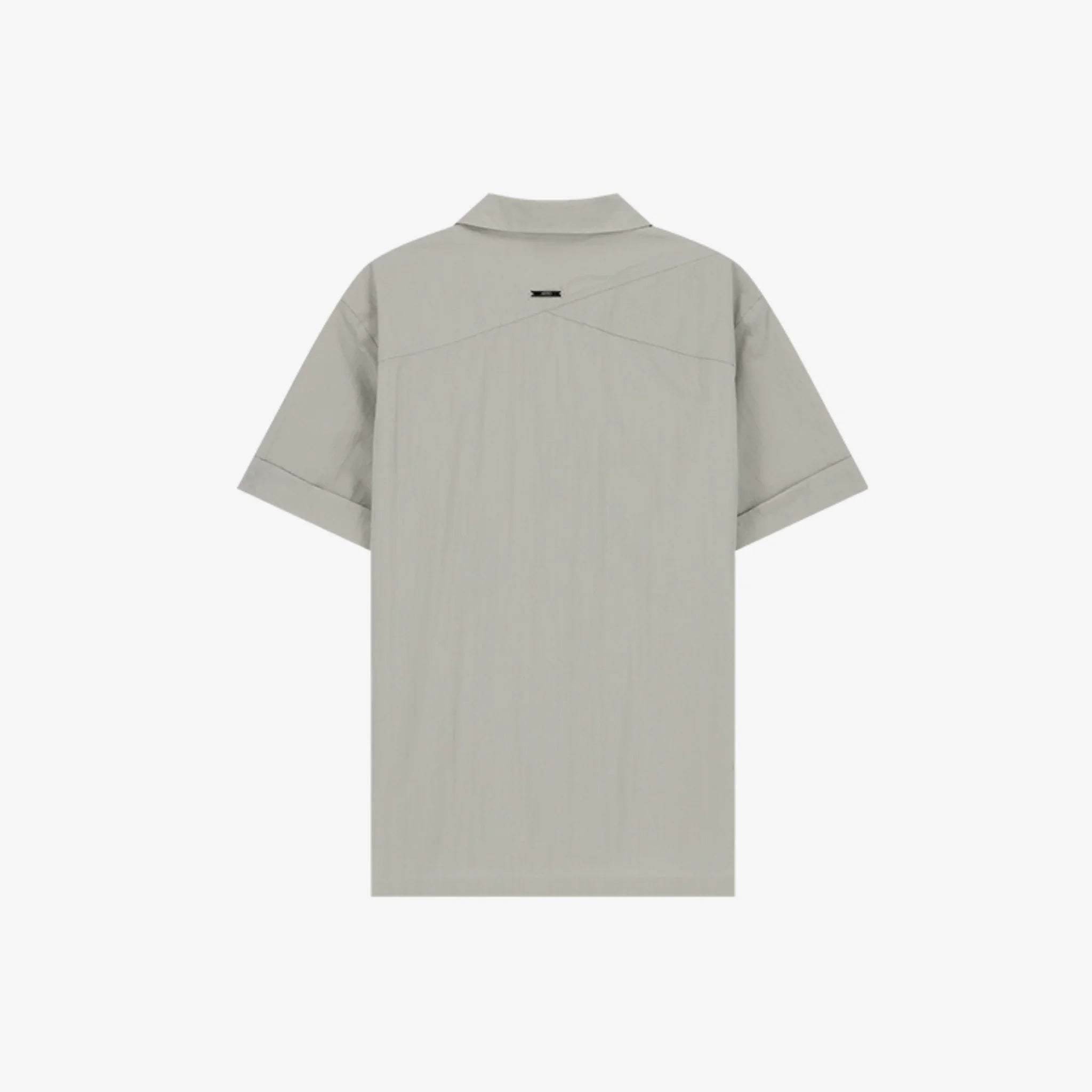 ARTID OPEN COLLAR TWO POCKET SHORT SLEEVE SHIRT-2