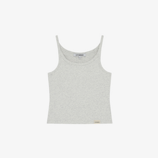 COTTON ROUND NECK CARDIGAN SLEEVELESS SET