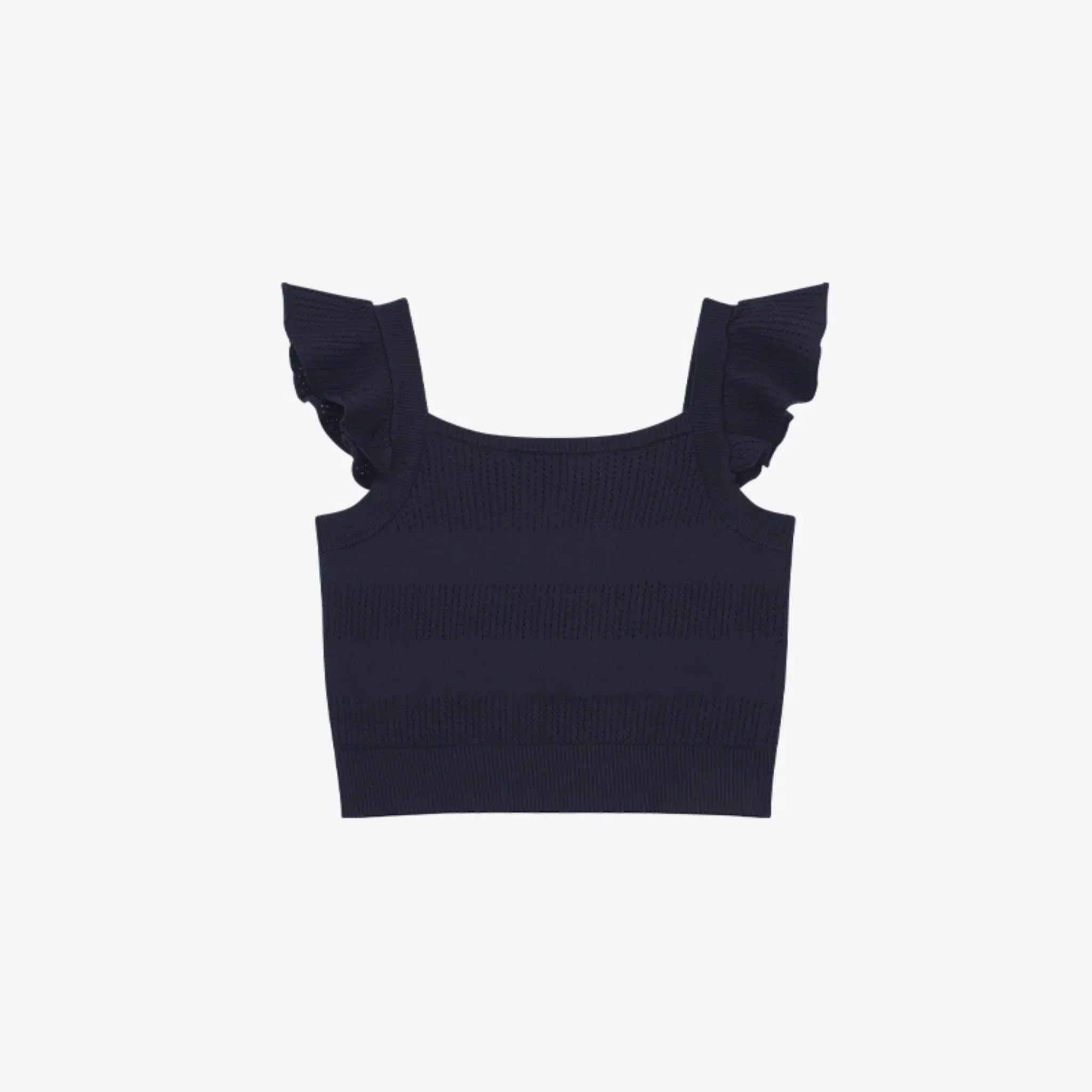 CITYBREEZE STRIPED CROCHET SLEEVELESS KNIT-2