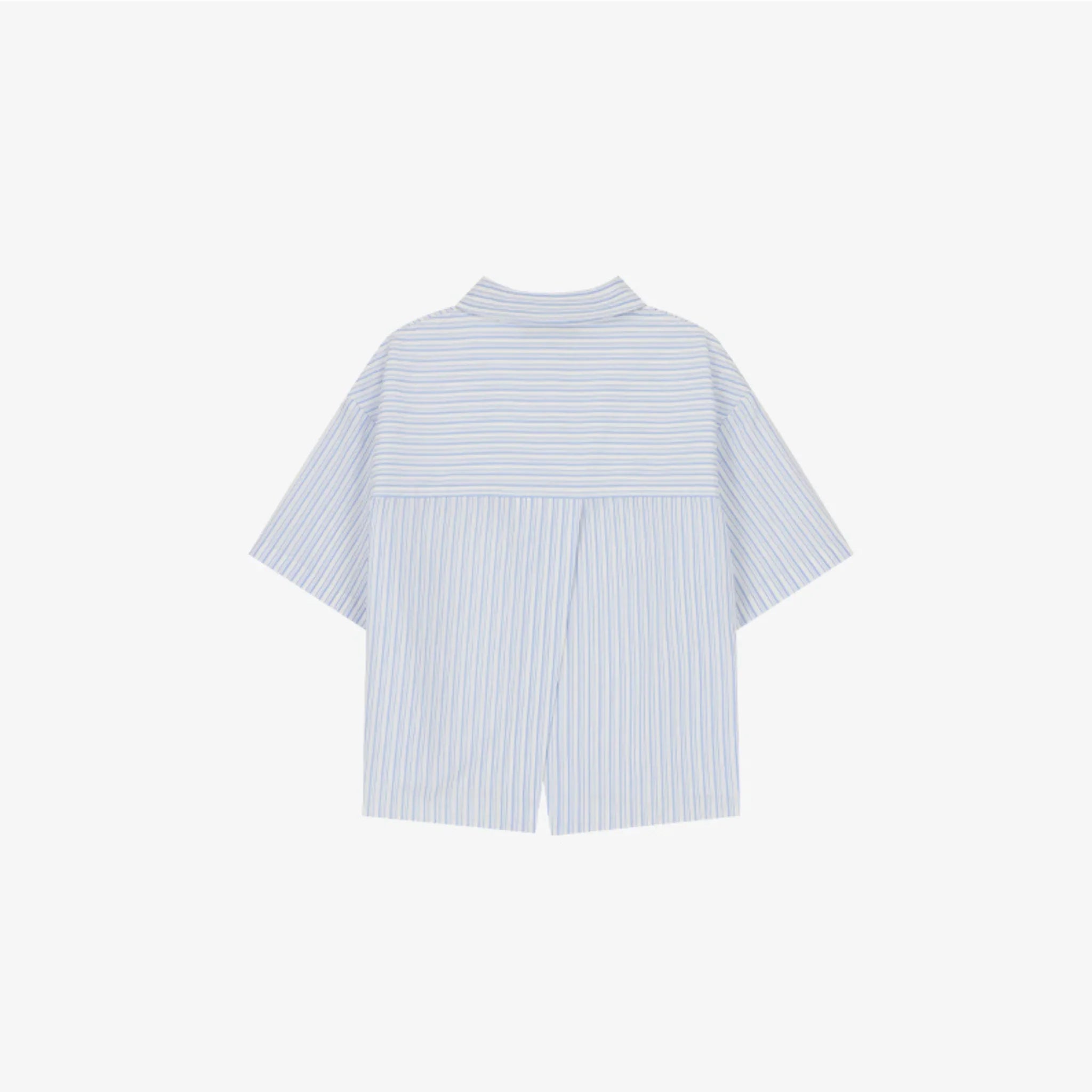 CITYBREEZE WRINKLE FREE STITCH DETAIL HALF SLEEVE SHIRT-2
