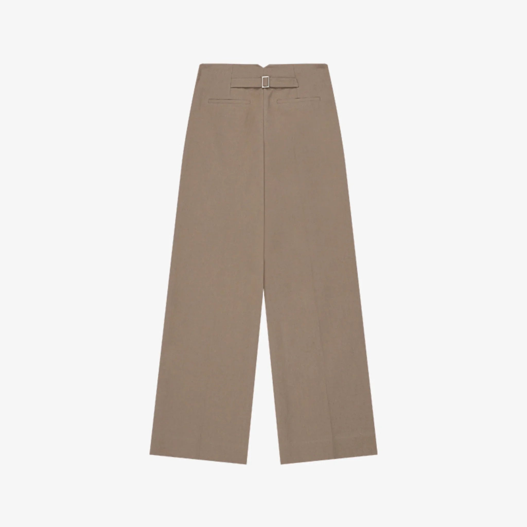 ARTID LINEN BUCKLE WIDE PANTS-2