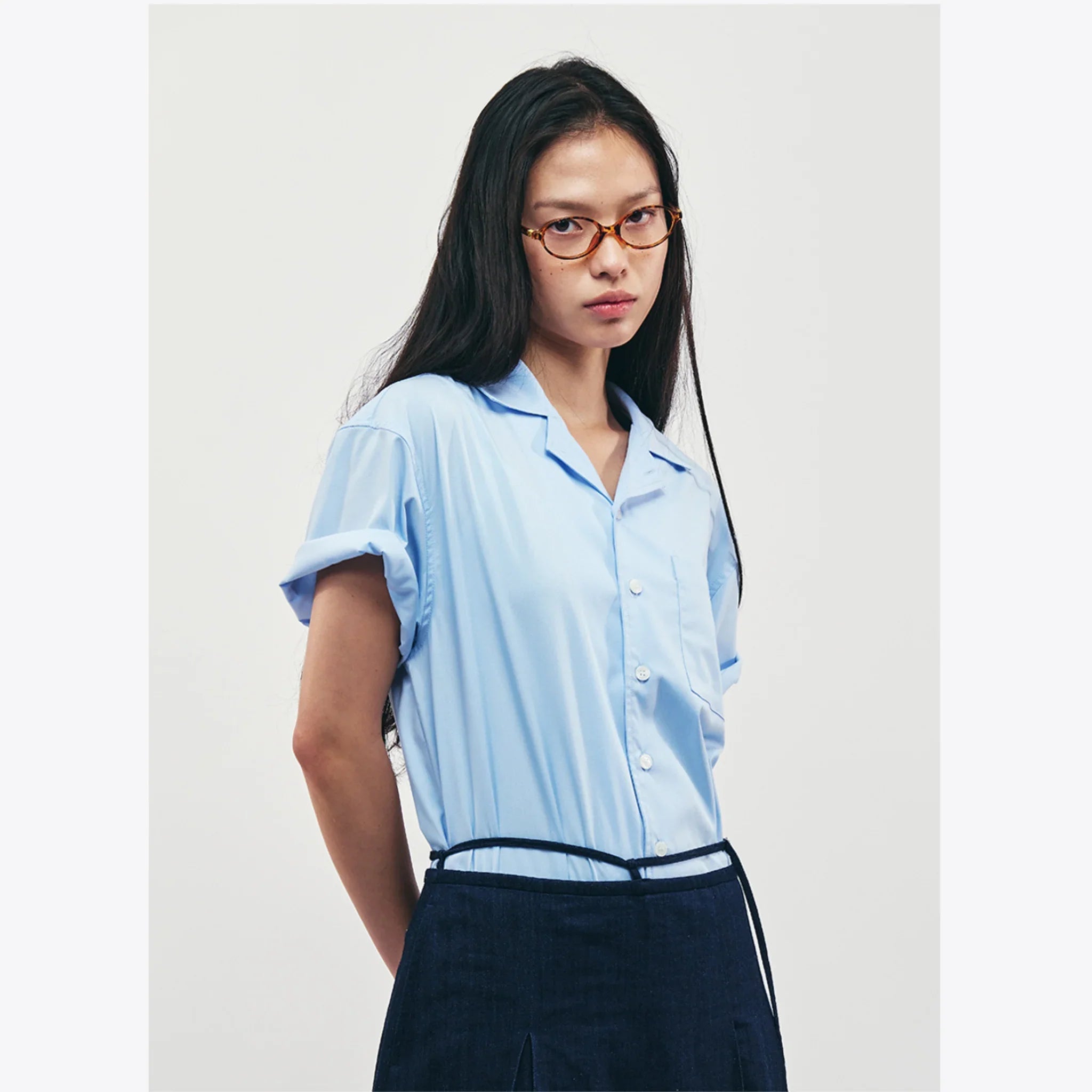 CITYBREEZE WRINKLE FREE OVERSIZED HALF SLEEVE SHIRT-3