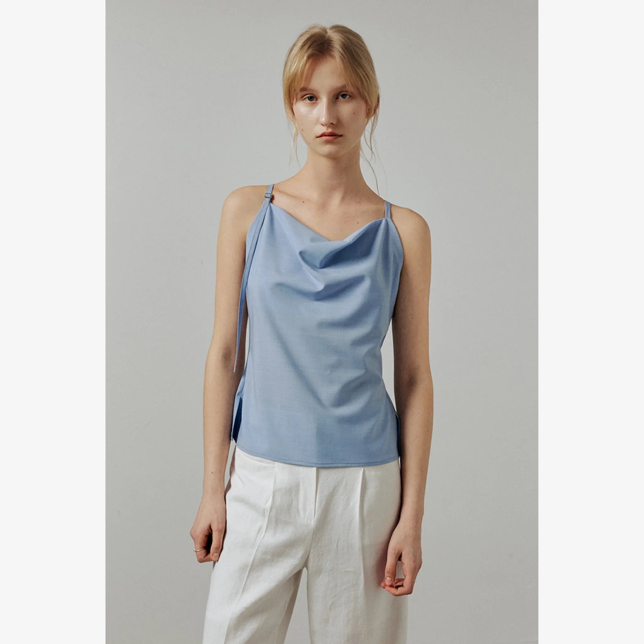 ARTID COWL NECK SLEEVELESS BLOUSE-7