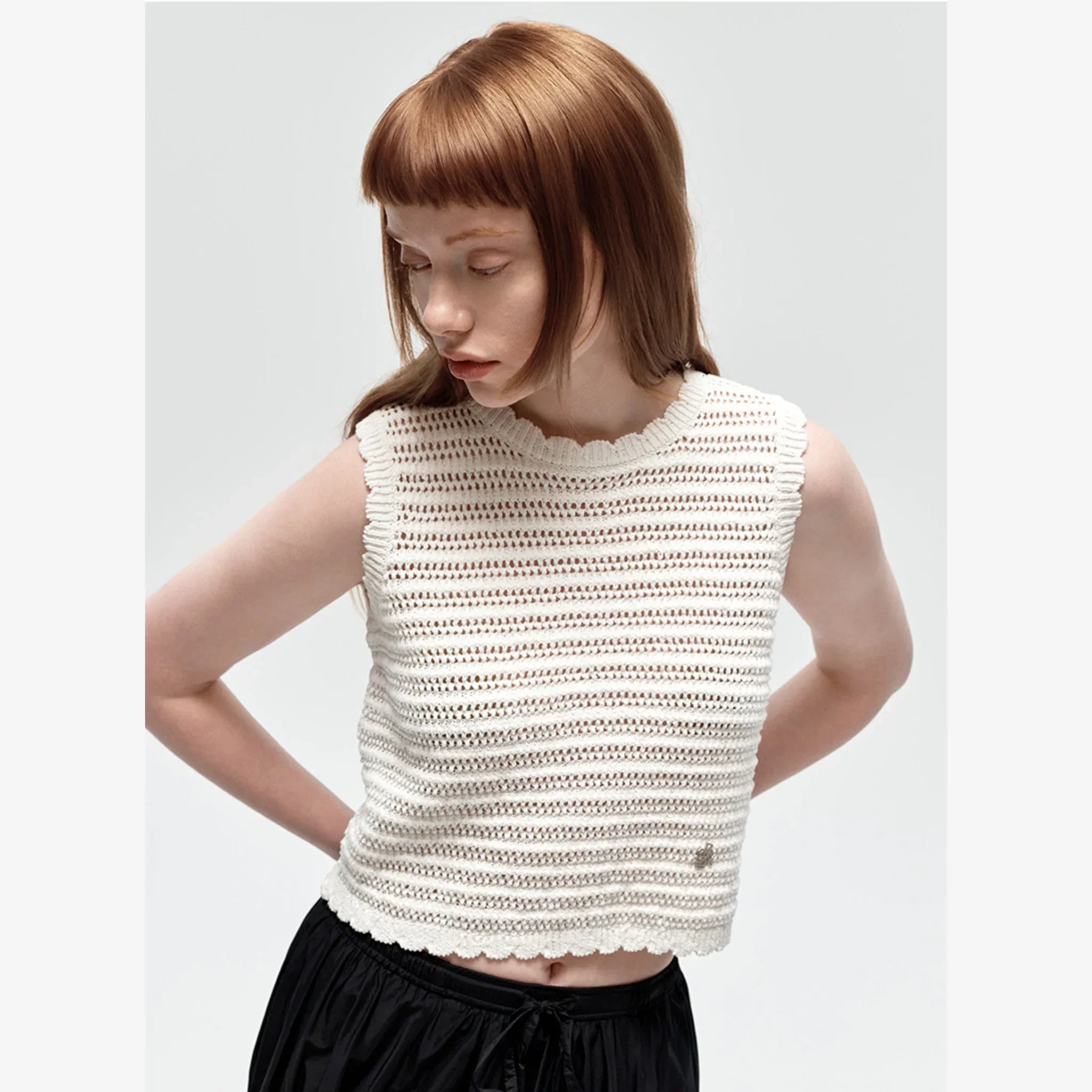 CITYBREEZE CROCHET SLEEVELESS KNIT-3