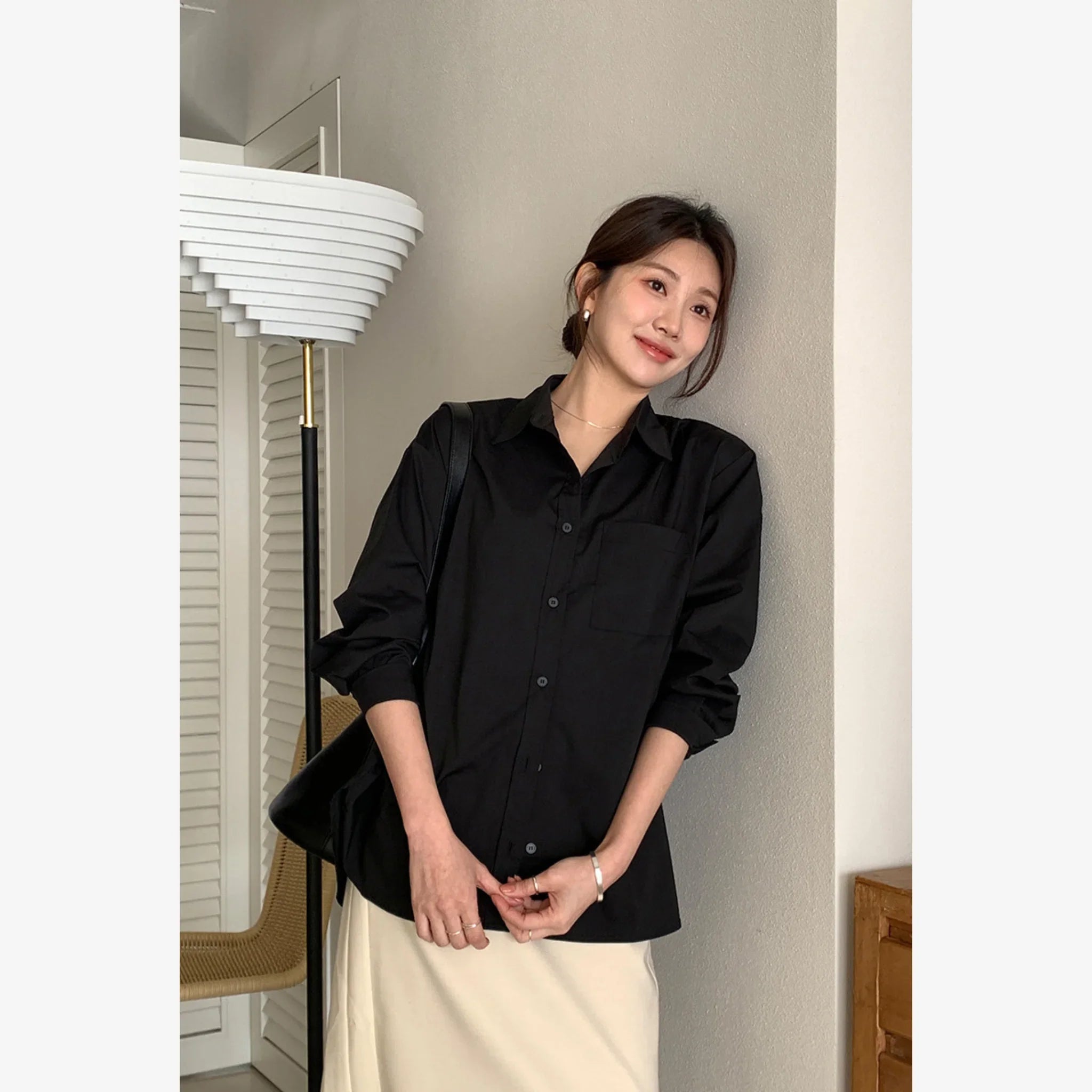 ARTID OVER SIZE POCKET SHIRT-3
