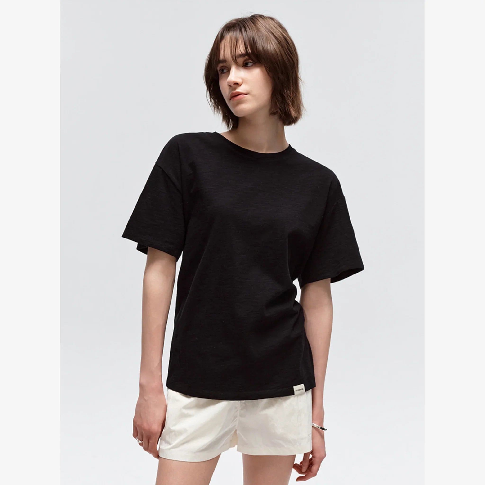 CITYBREEZE SLUB LOOSE FIT SHORT SLEEVE T SHIRT-7