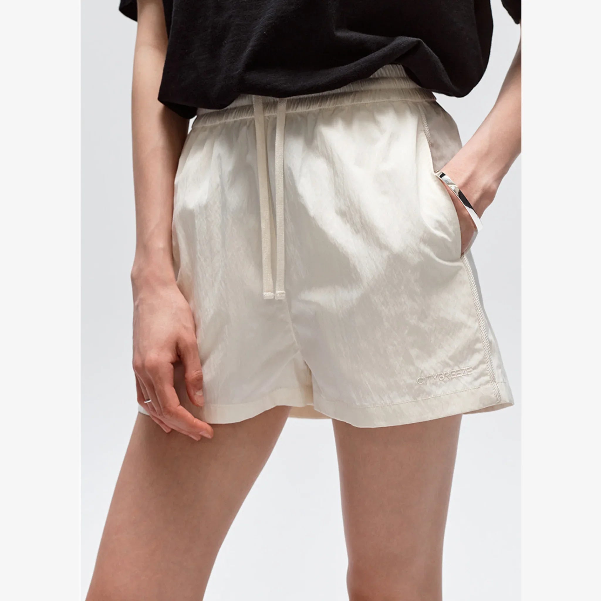 CITYBREEZE TRIMMED NYLON SHORTS-3
