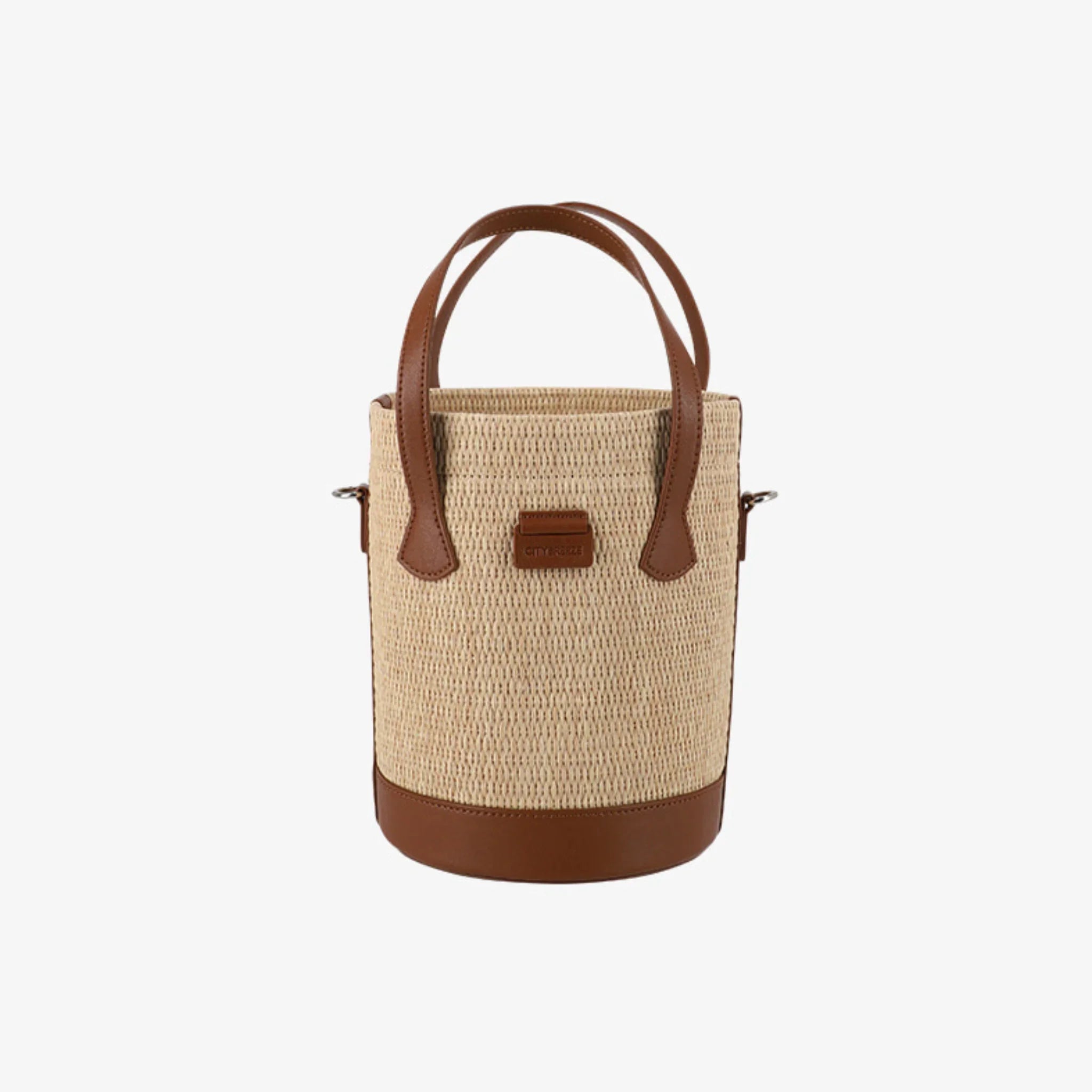 CITYBREEZE CITY RAFFIA BASKET SHOULDER BAG | BROWN-3