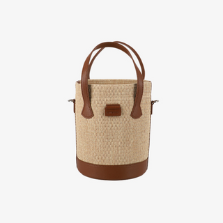 CITY RAFFIA BASKET SHOULDER BAG