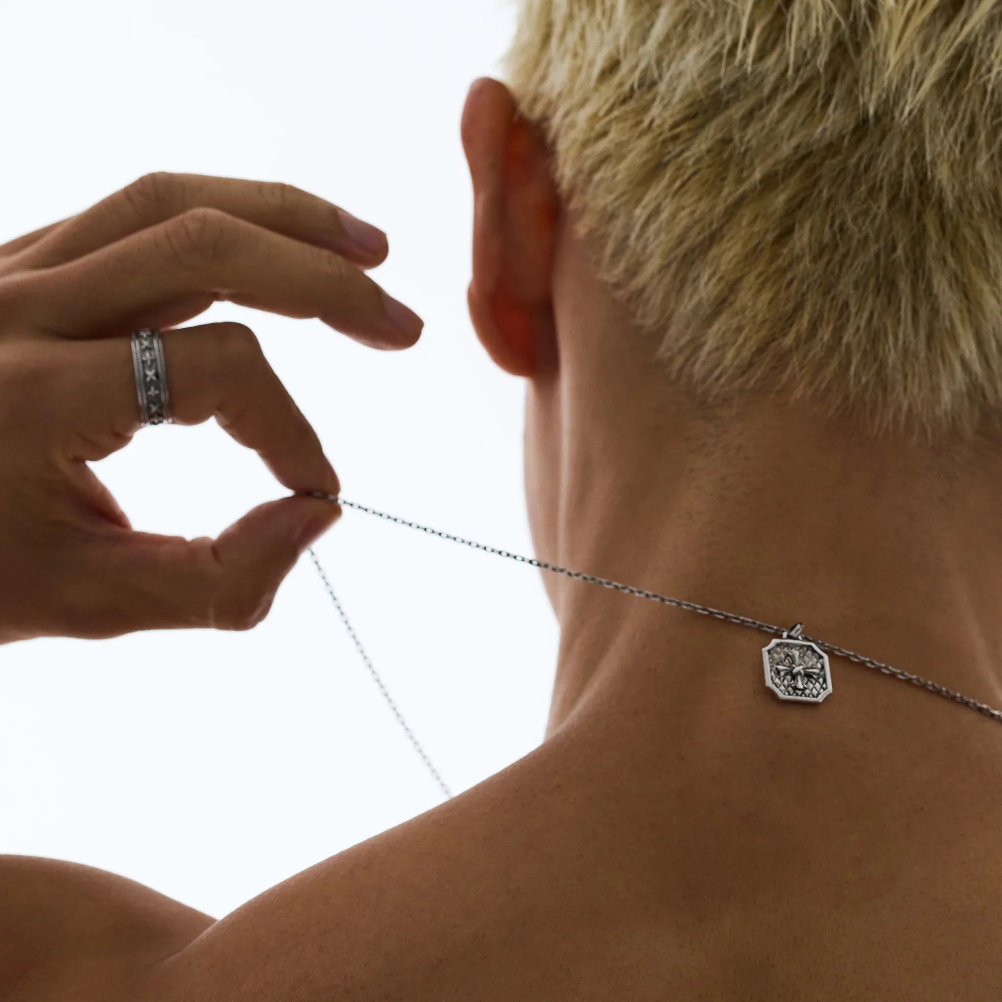 MSGRN T.Shawn Necklace Rhodium plated 925 Silver-4
