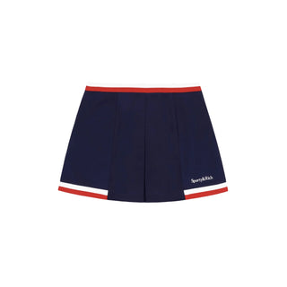 SPORTY & RICH Serif Logo Mila Pleated Skirt