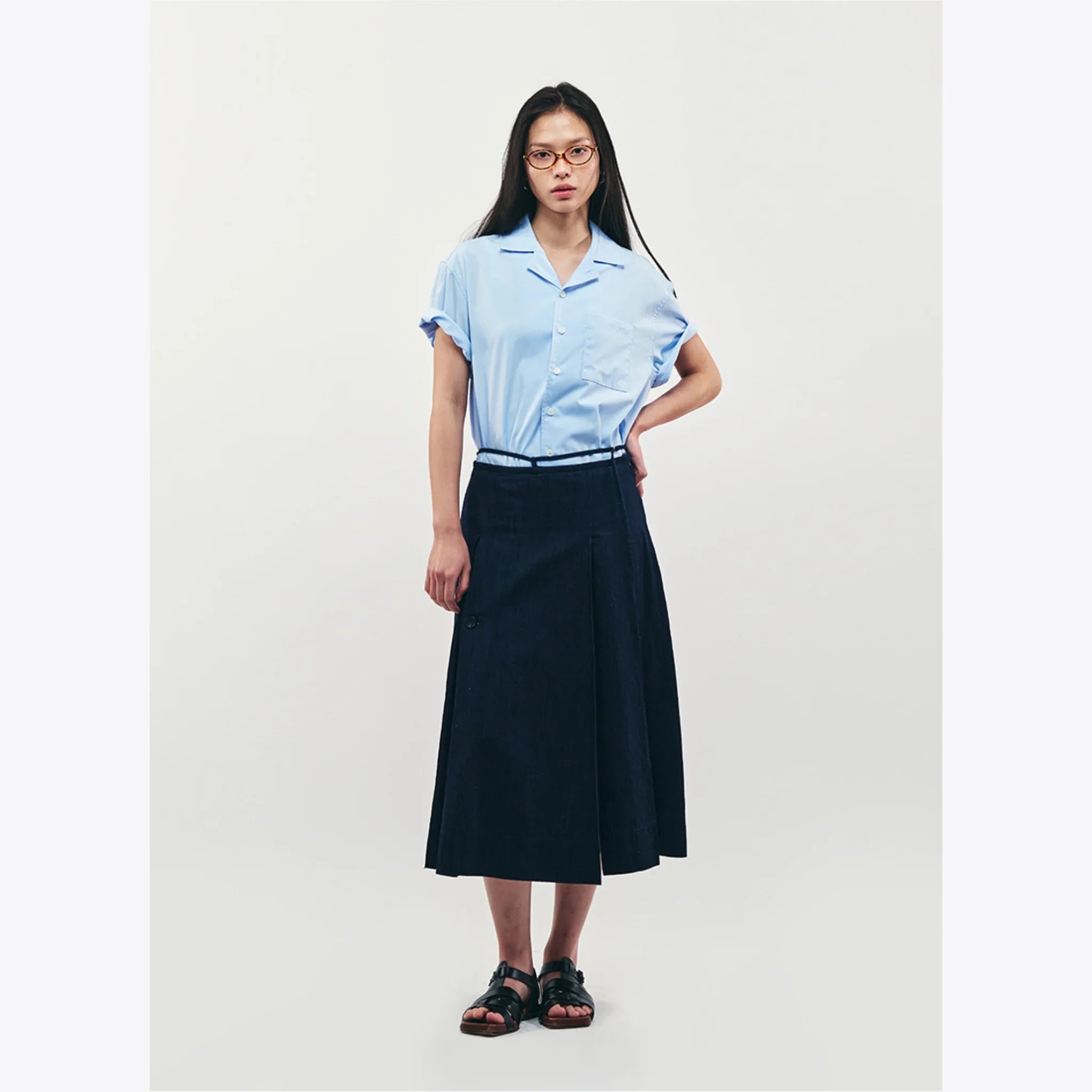 CITYBREEZE WRINKLE FREE OVERSIZED HALF SLEEVE SHIRT-4