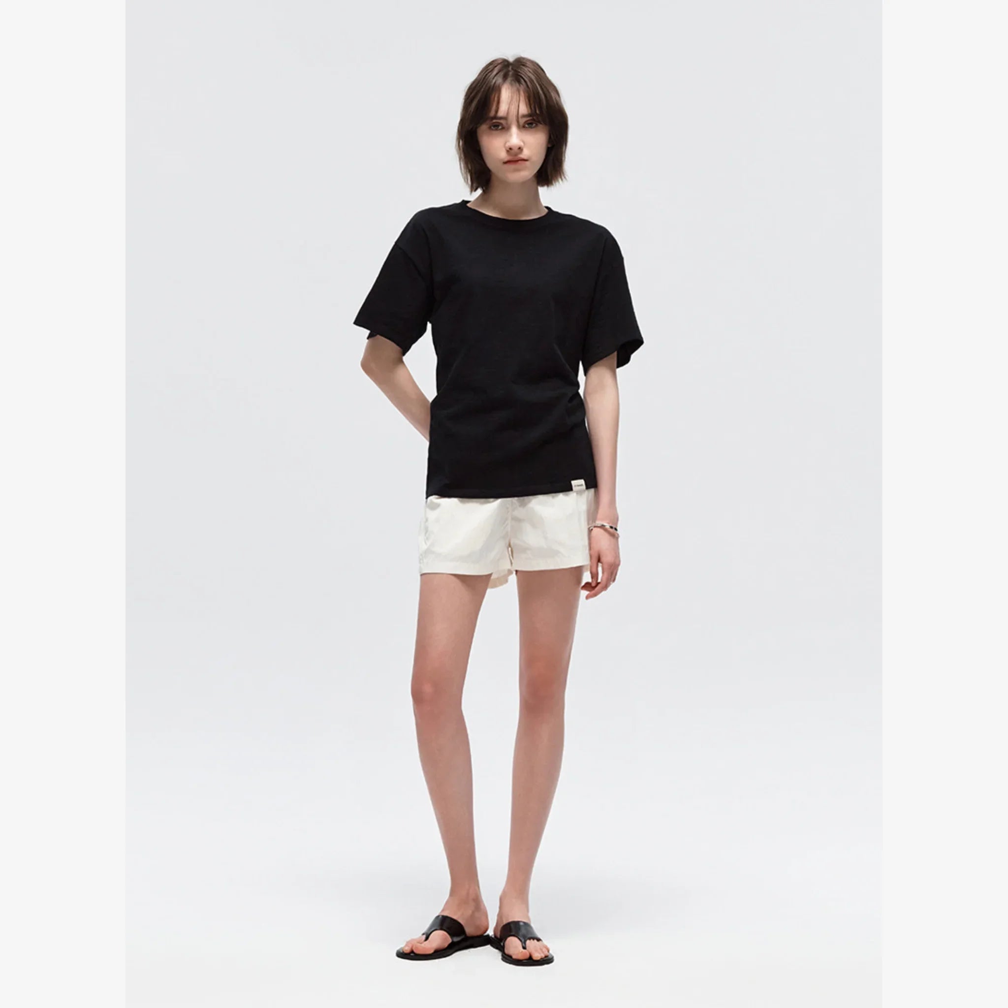 CITYBREEZE SLUB LOOSE FIT SHORT SLEEVE T SHIRT-8