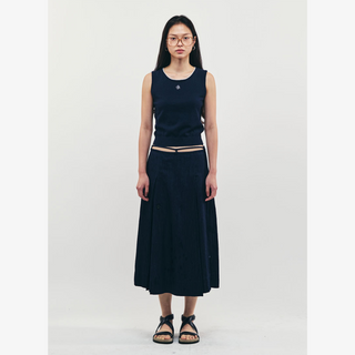 BOUCLE SYMBOL LOGO SLEEVELESS TOP