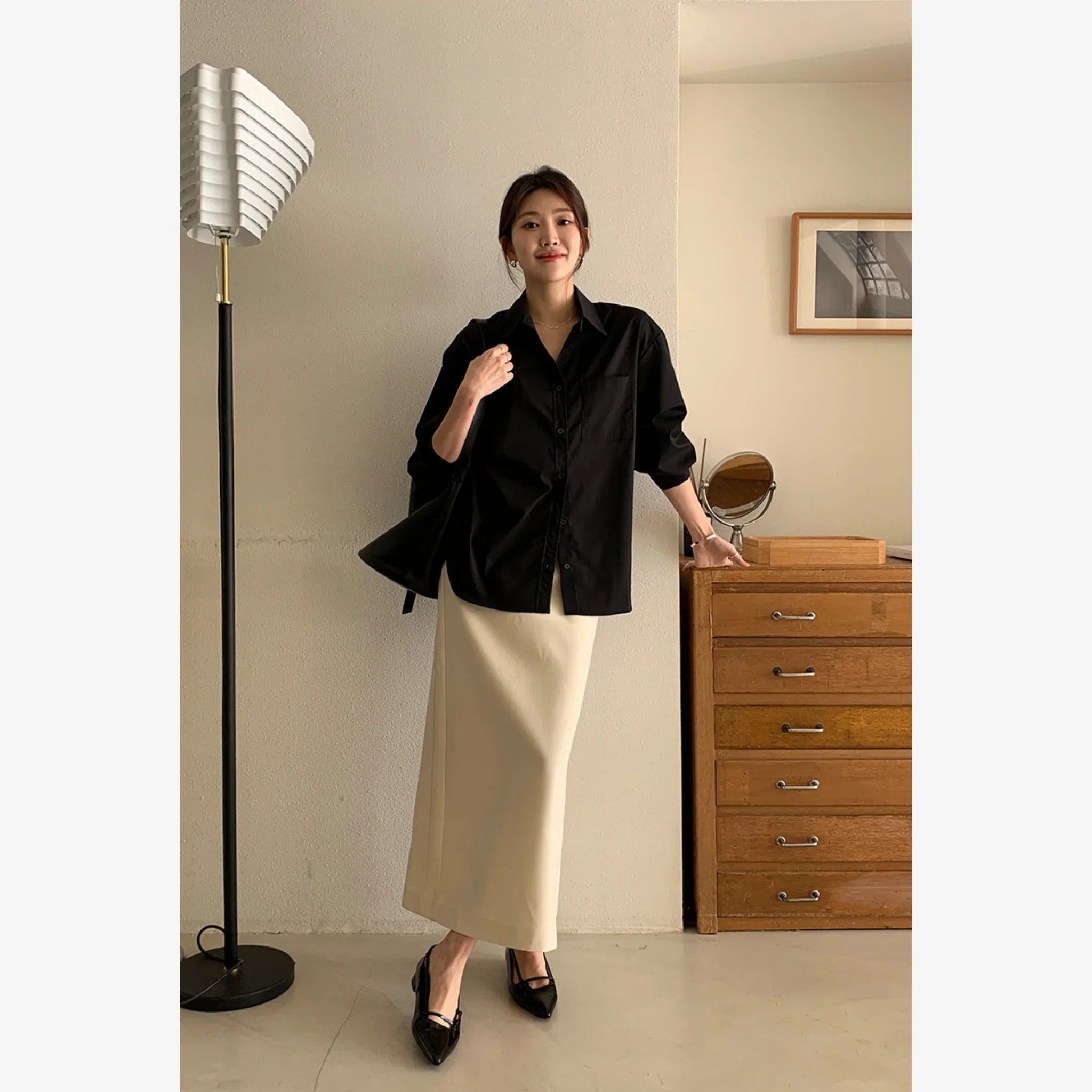 ARTID OVER SIZE POCKET SHIRT-4