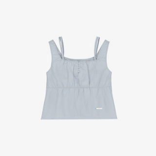 DOUBLE STRAP SQUARE NECK SLEEVELESS TOP