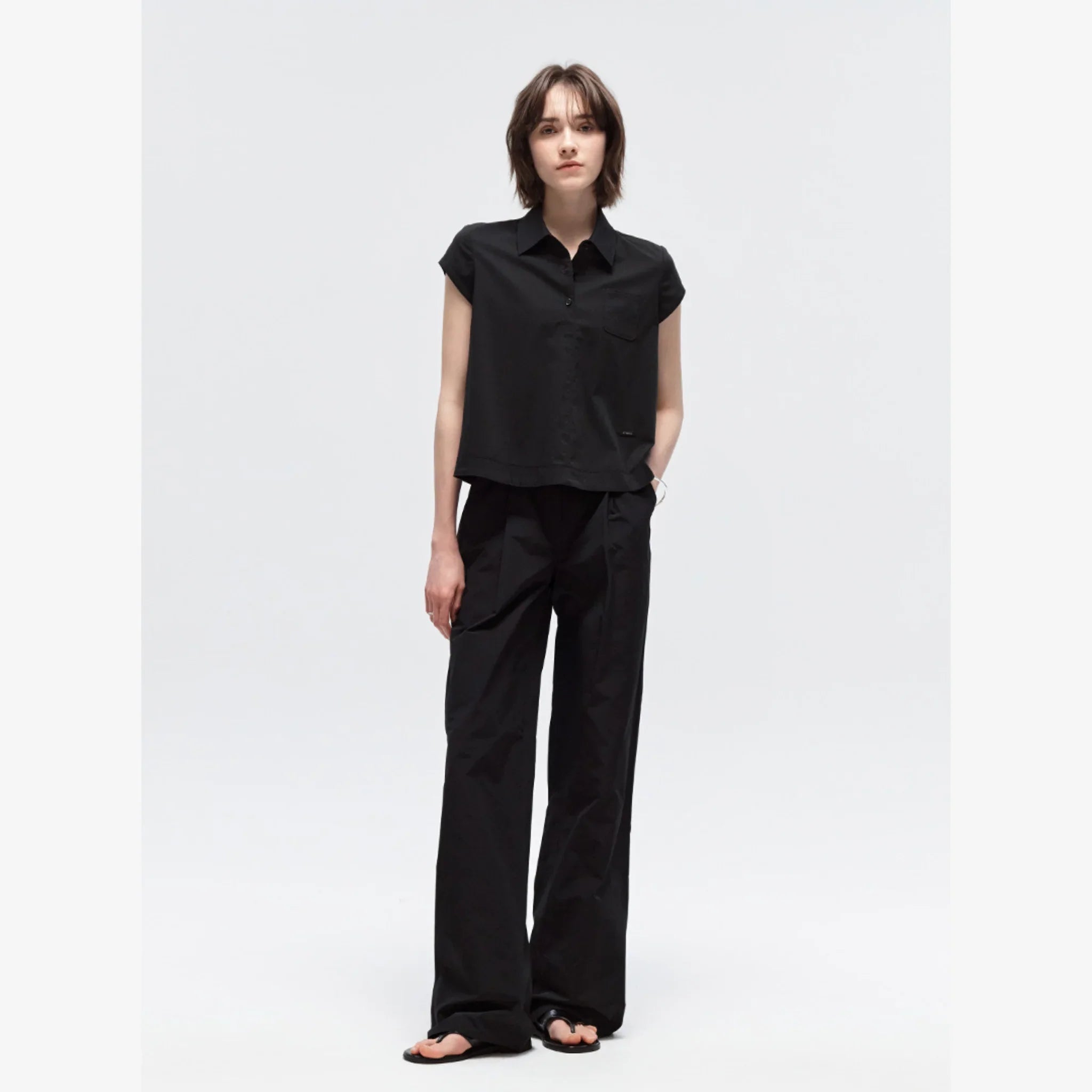 CITYBREEZE WRINKLE-FREE FLARE HALF-SLEEVE SHIRT-4