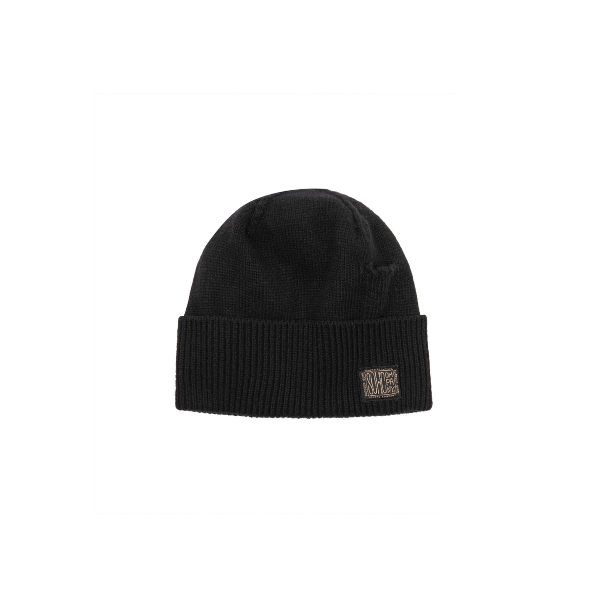 SOHC Lighter Pocket Knitted Beanie | Black