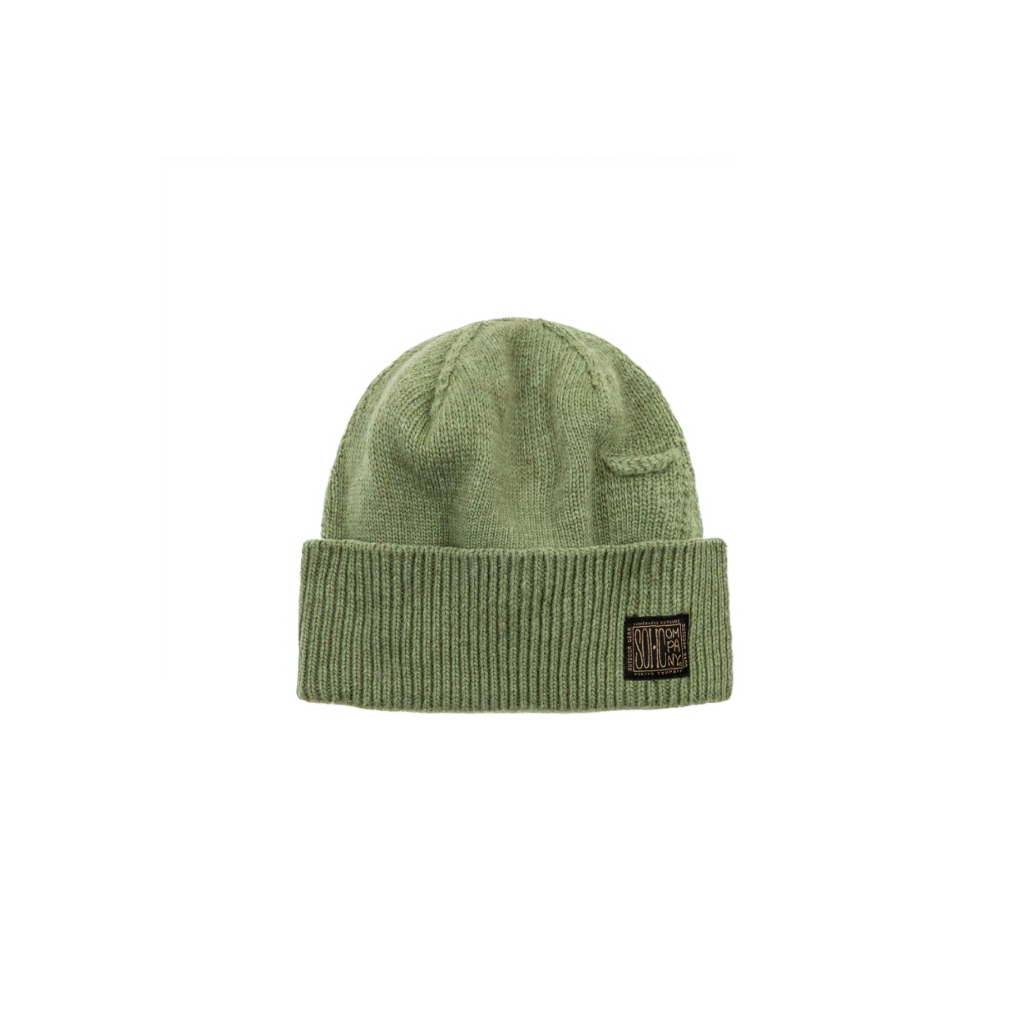 SOHC Lighter Pocket Knitted Beanie | Olive