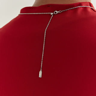 MSGRN Deco Necklace Rhodium plated 925 Silver