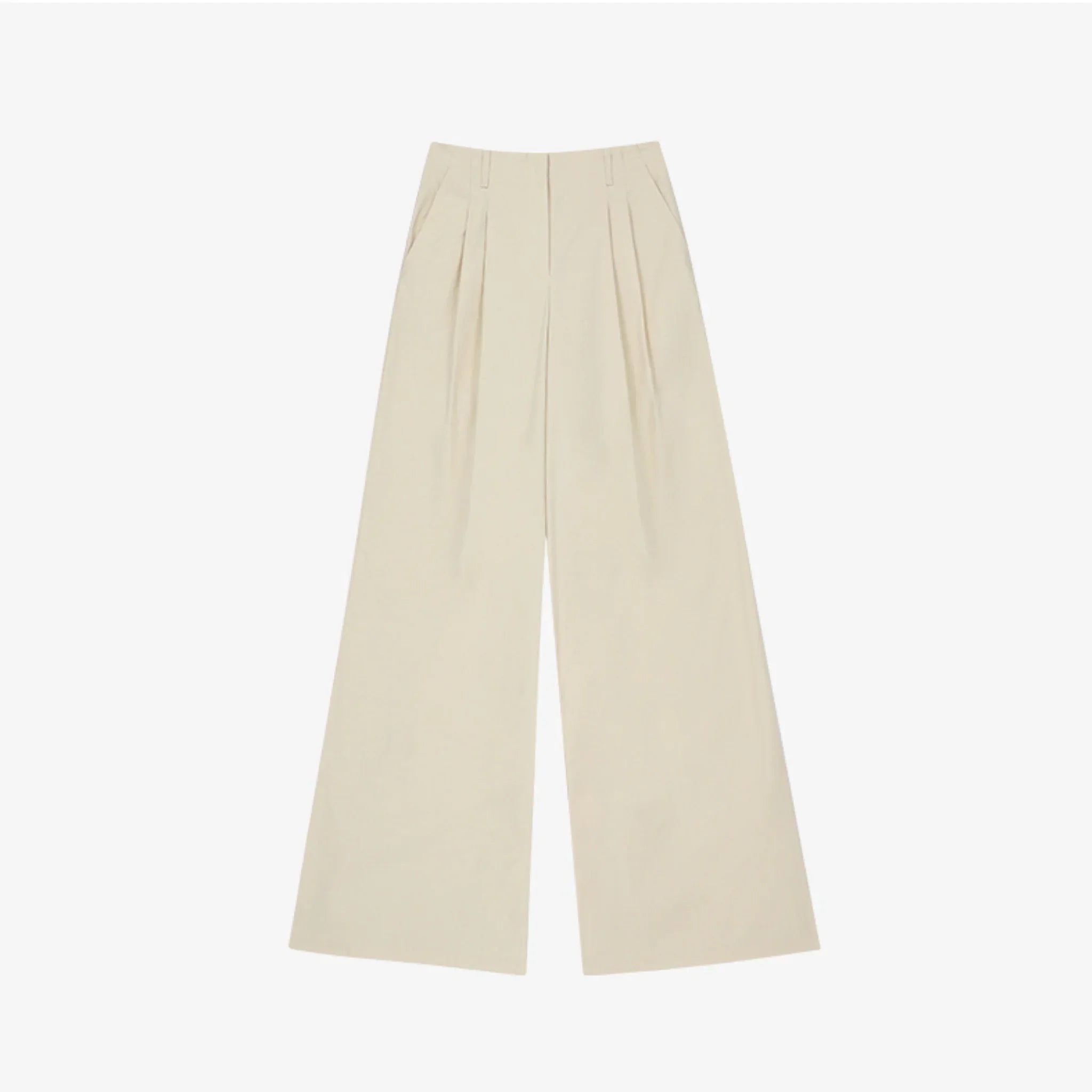 ARTID TWO-TUCK WIDE SLACKS-5