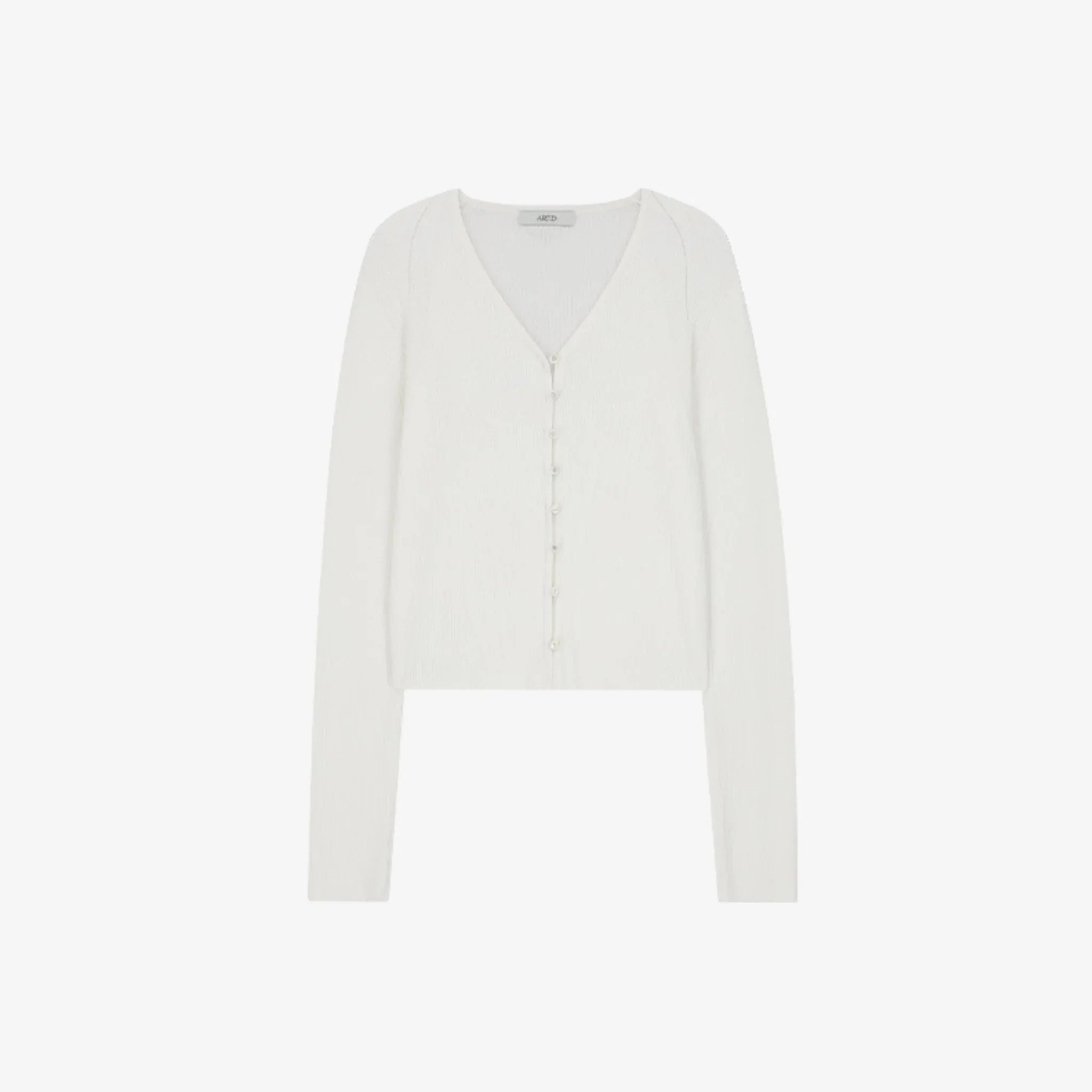 ARTID THREAD BUTTON V-NECK CARDIGAN-5