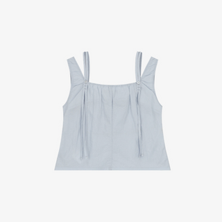 DOUBLE STRAP SQUARE NECK SLEEVELESS TOP