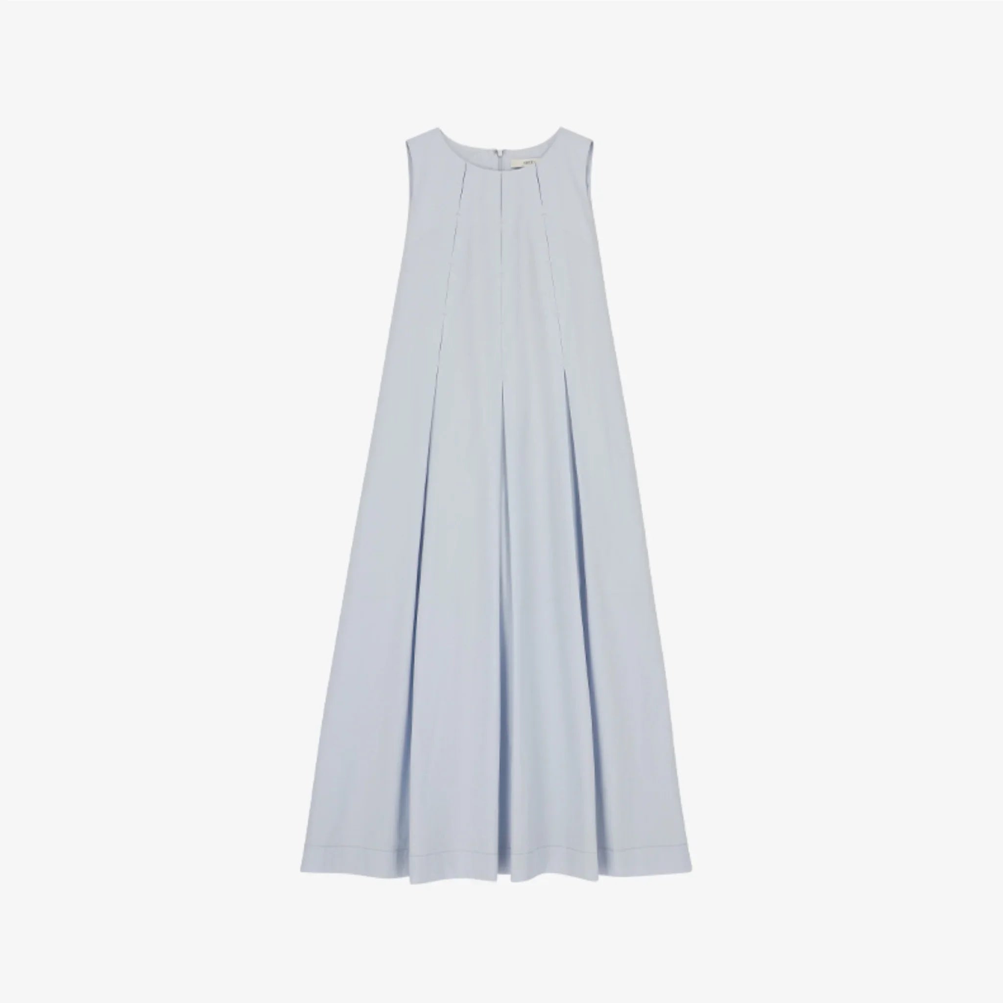 ARTID BOX PLEATED SLEEVELESS DRESS-5