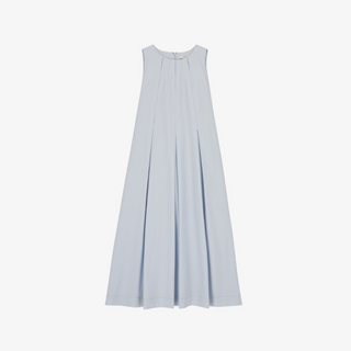 BOX PLEATED SLEEVELESS DRESS