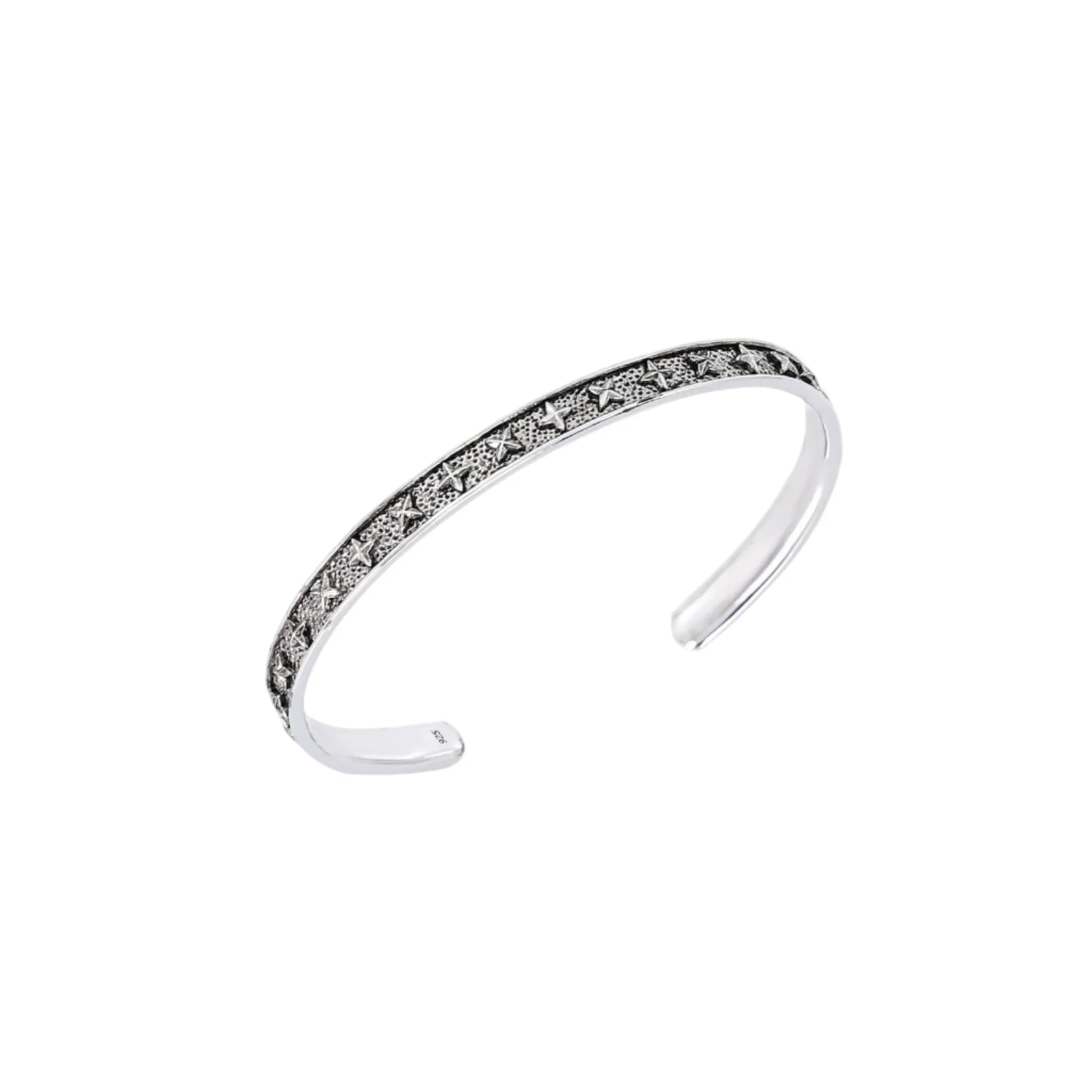 MSGRN T.Shawn Bangle Rhodium plated 925 Silver