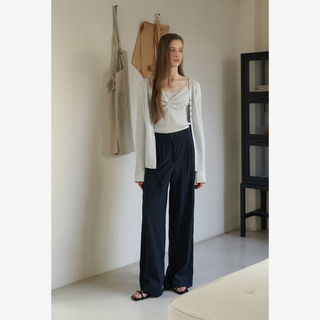 MIX KNIT CARDIGAN SET-UP