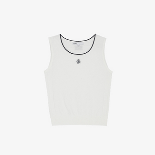 BOUCLE SYMBOL LOGO SLEEVELESS TOP