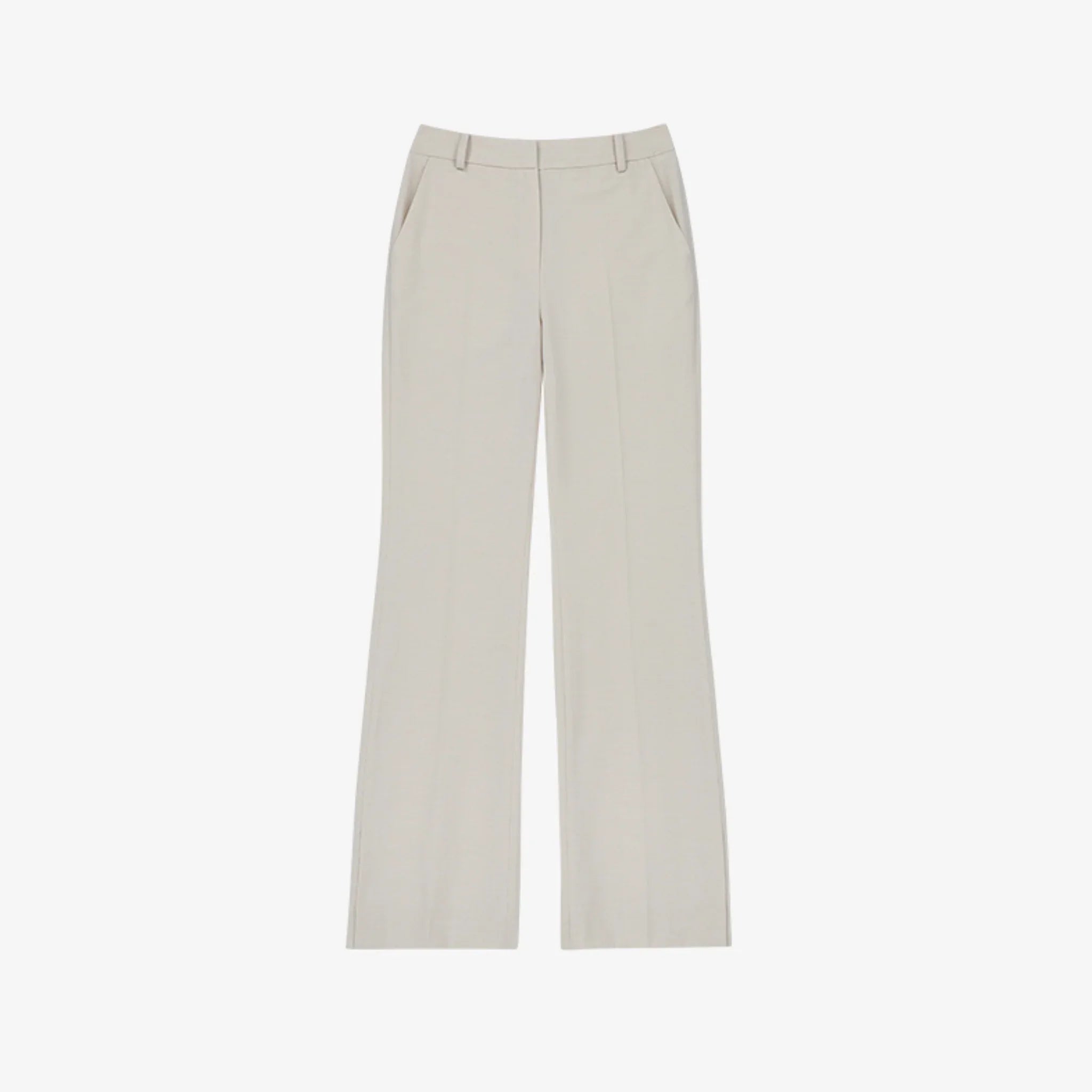 ARTID LIGHT WOOL SLIM BOOTCUT SLACKS-5