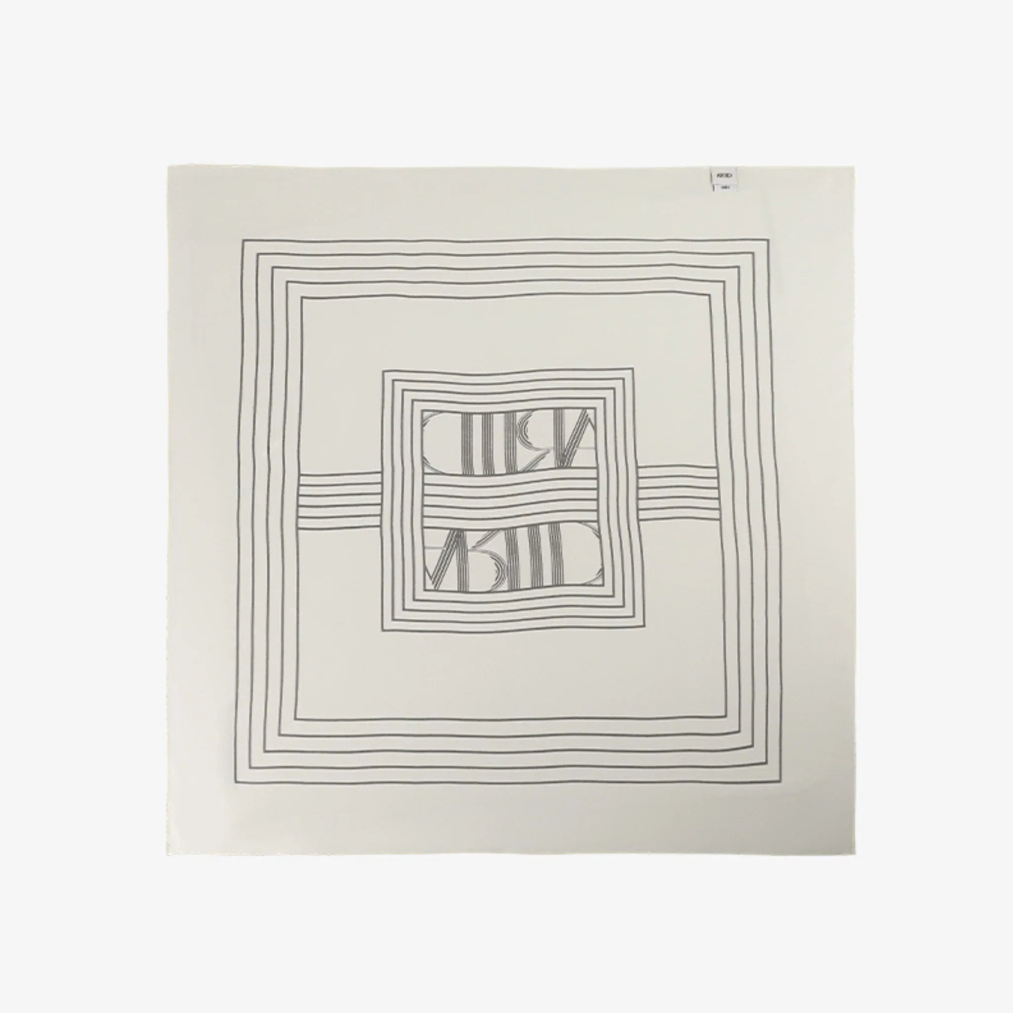 ARTID SILK LOGO SQUARE SCARF-5