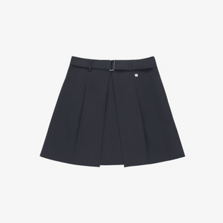 BELTED PLEATED SKIRT