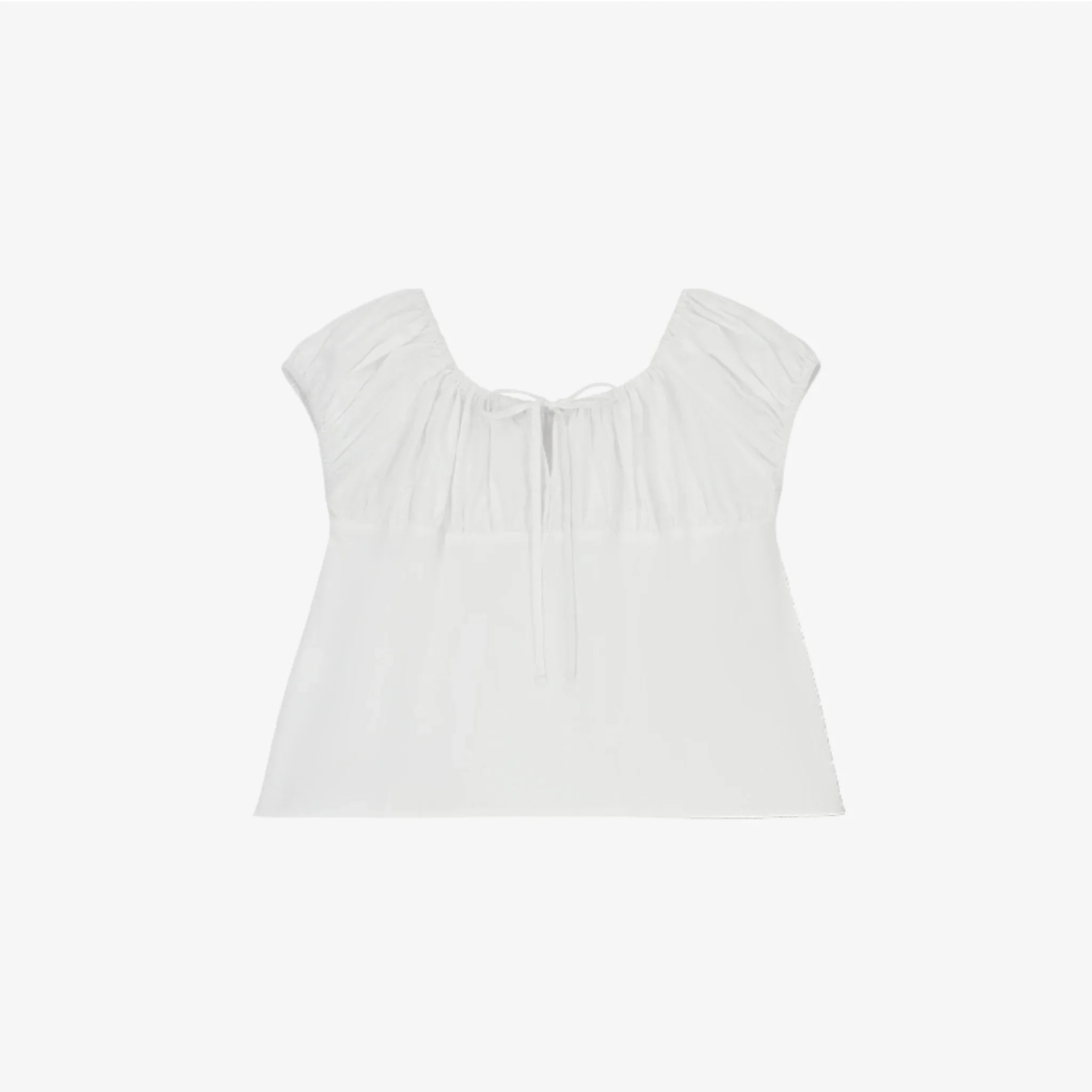 CITYBREEZE CAP-SLEEVE SHIRRING BLOUSE-5