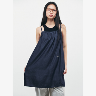 TIE-BACK LAYERED MINI DRESS