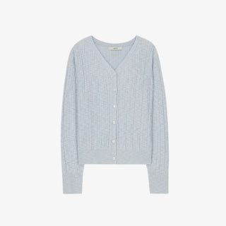 ARTID TWO-WAY UNBALANCE BUTTON-UP CARDIGAN SET-UP