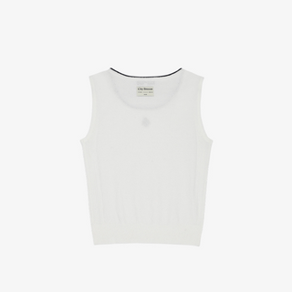 BOUCLE SYMBOL LOGO SLEEVELESS TOP