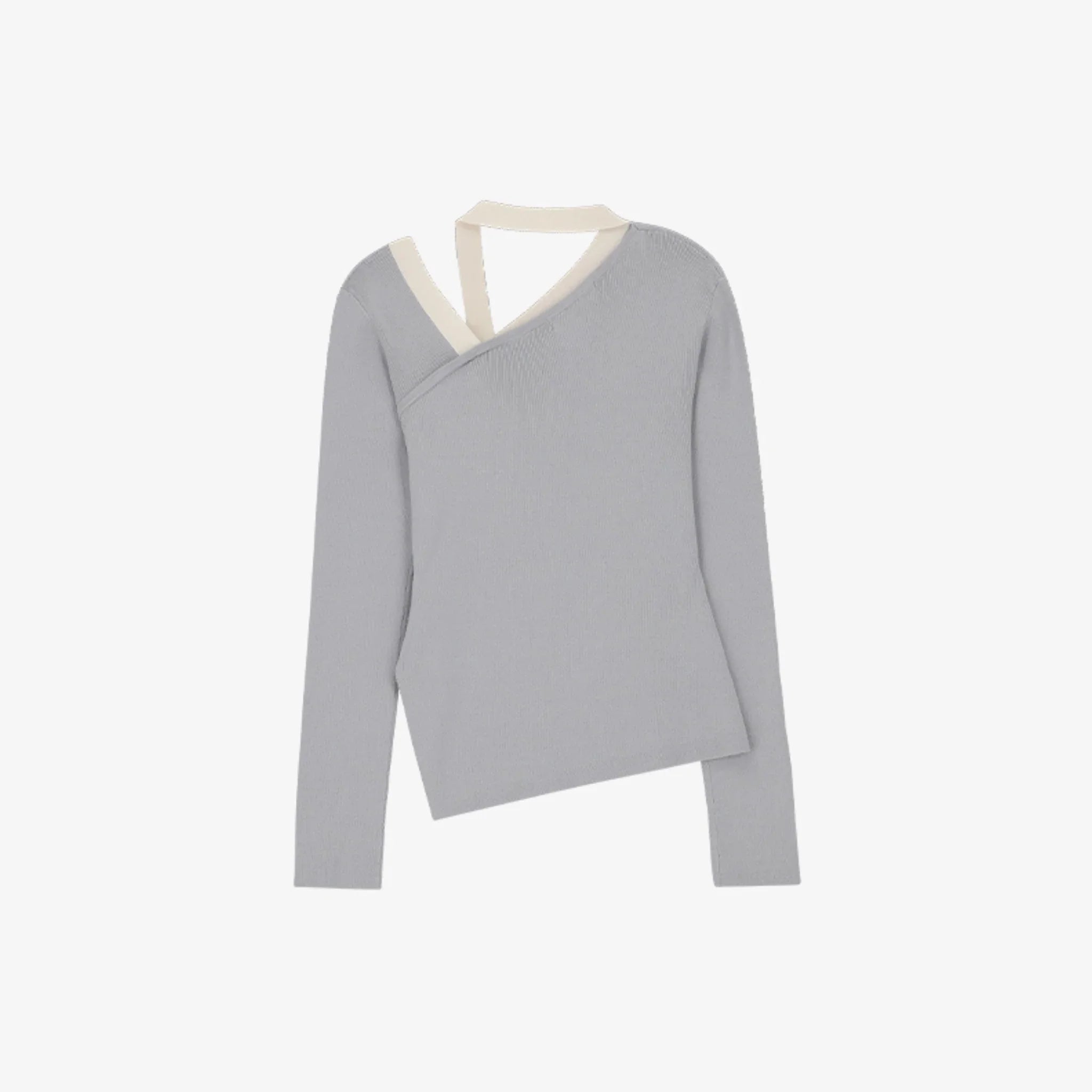 ARTID ONE-SHOULDER COLOR-BLOCK KNIT-6