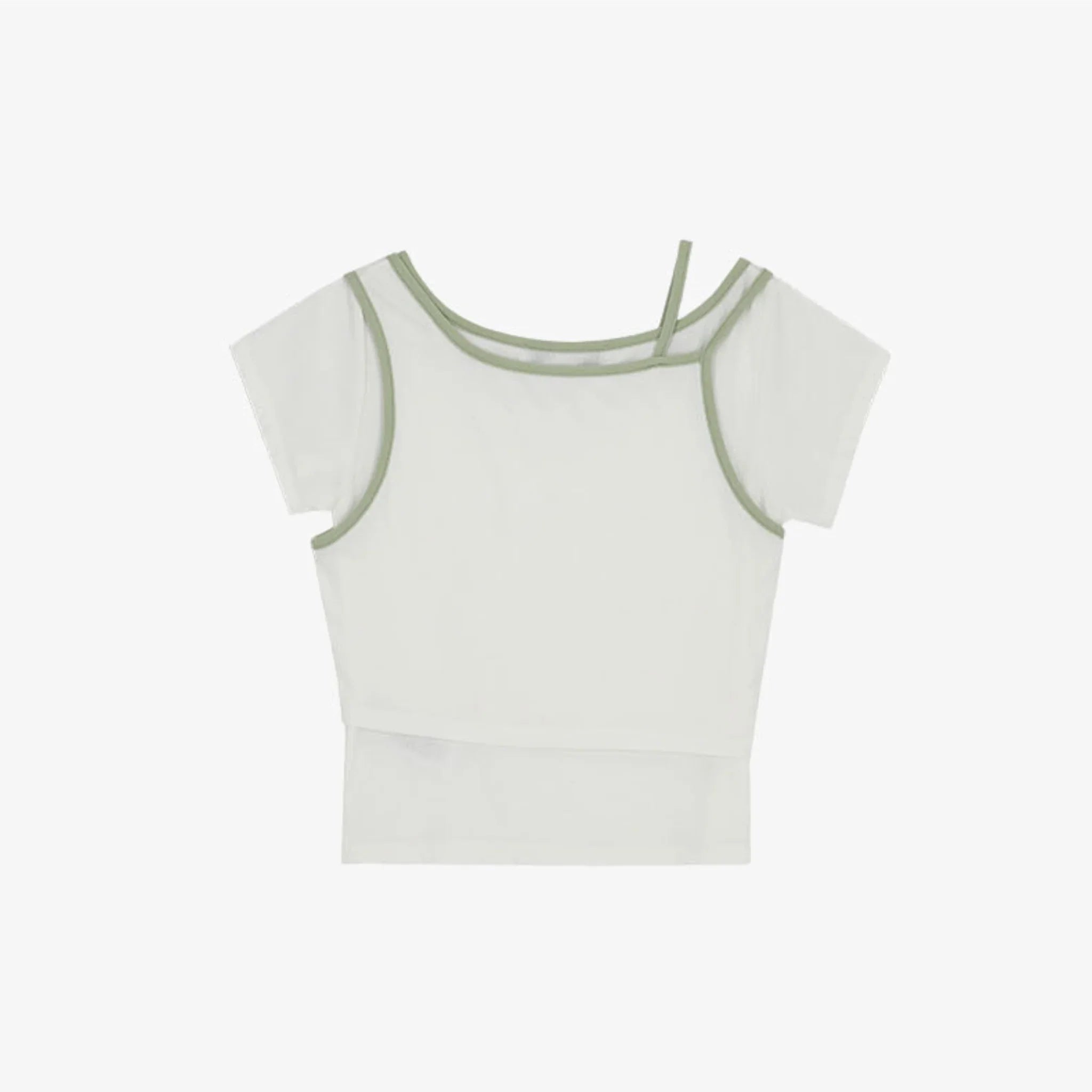 CITYBREEZE POINT LINE LAYERED SHORT SLEEVE T-SHIRT-6