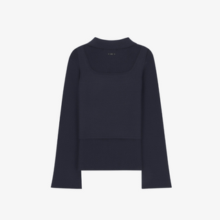 OPEN COLLAR CARDIGAN SET-UP