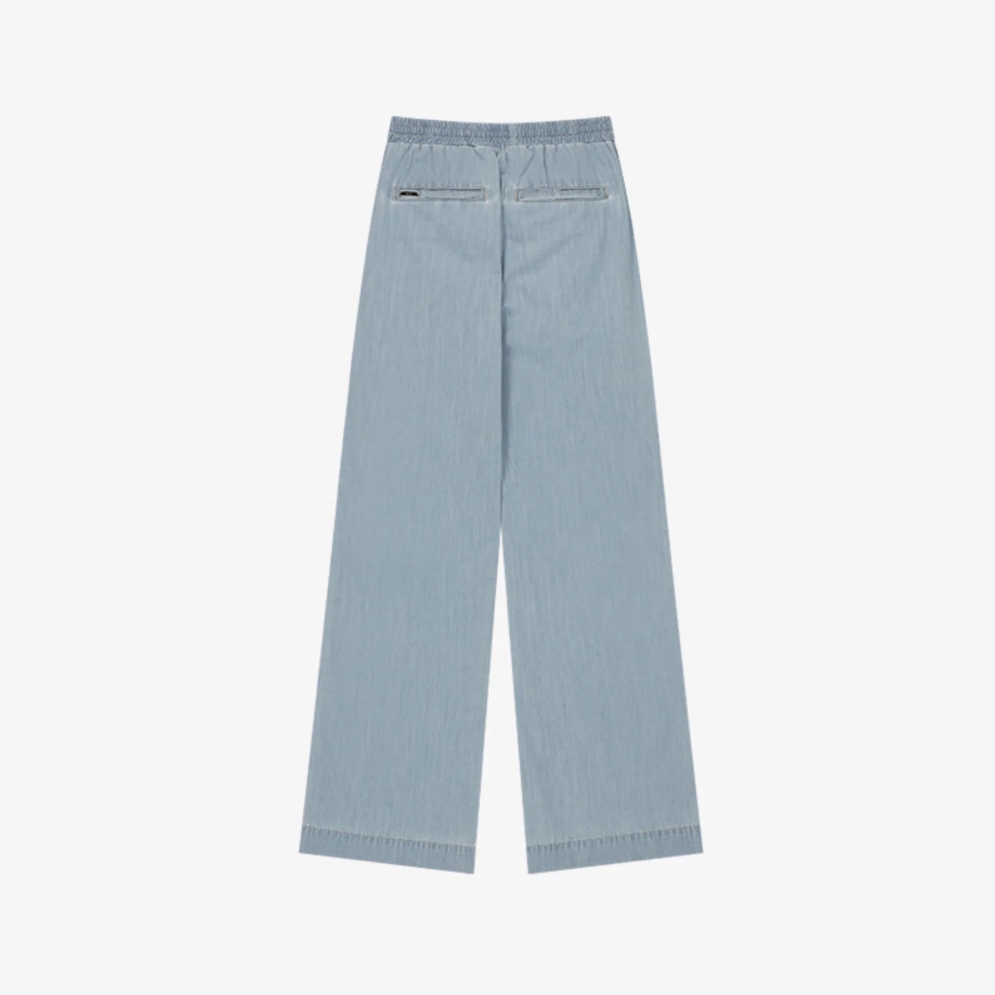 LIGHT TUCK DENIM PANTS-2