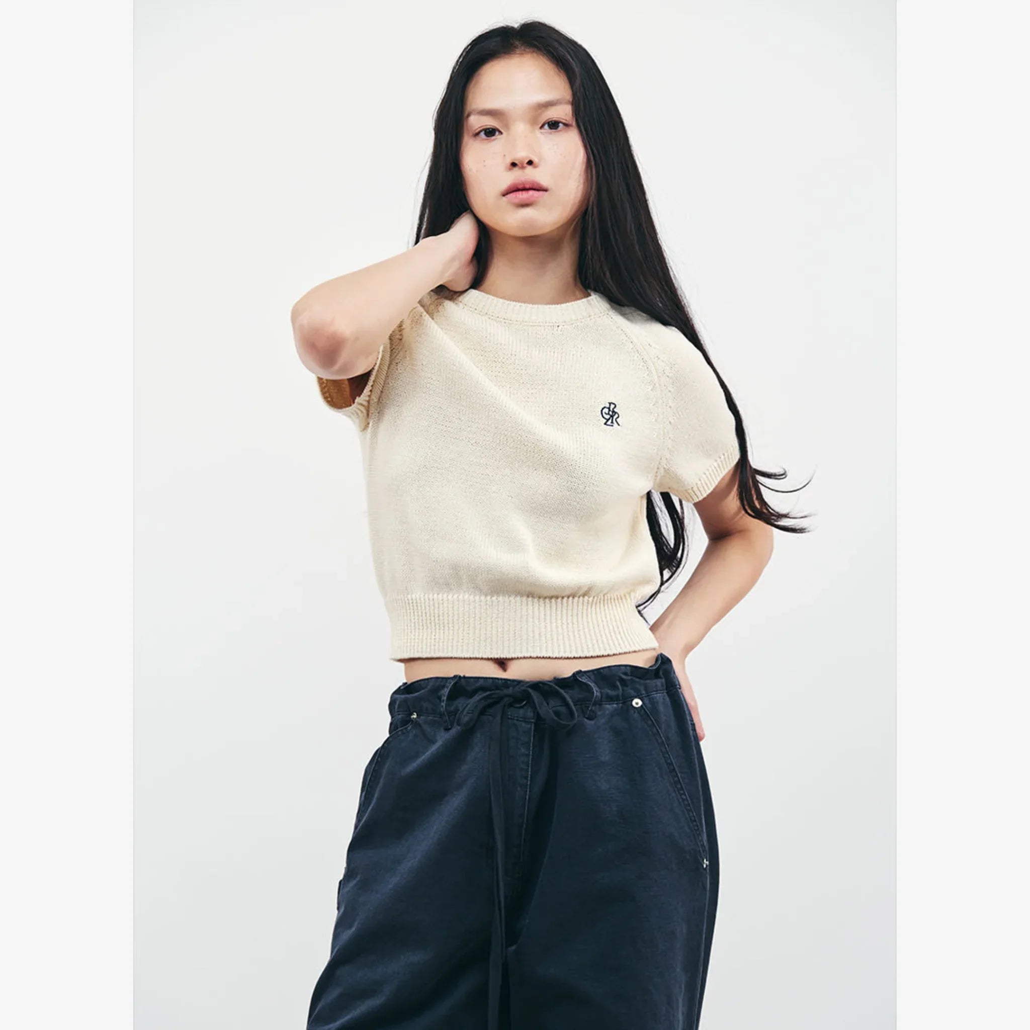 CITYBREEZE SMALL SYMBOL LOGO HALF-SLEEVE KNIT-6