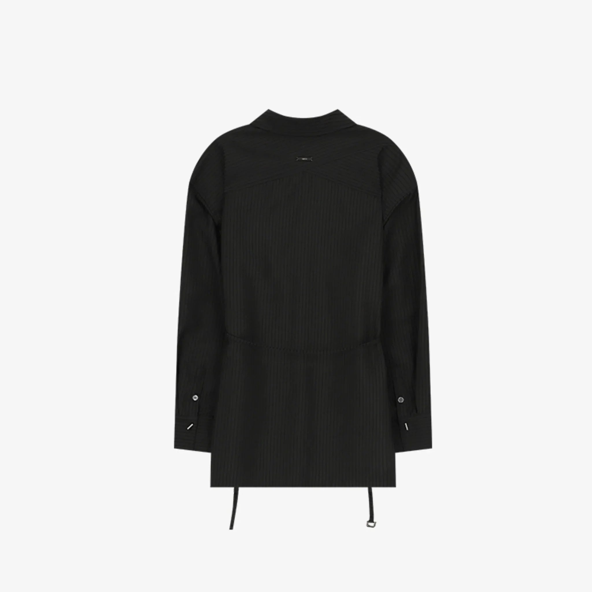ARTID SEE THROUGH STRIPED OVERSIZED SHIRT-6