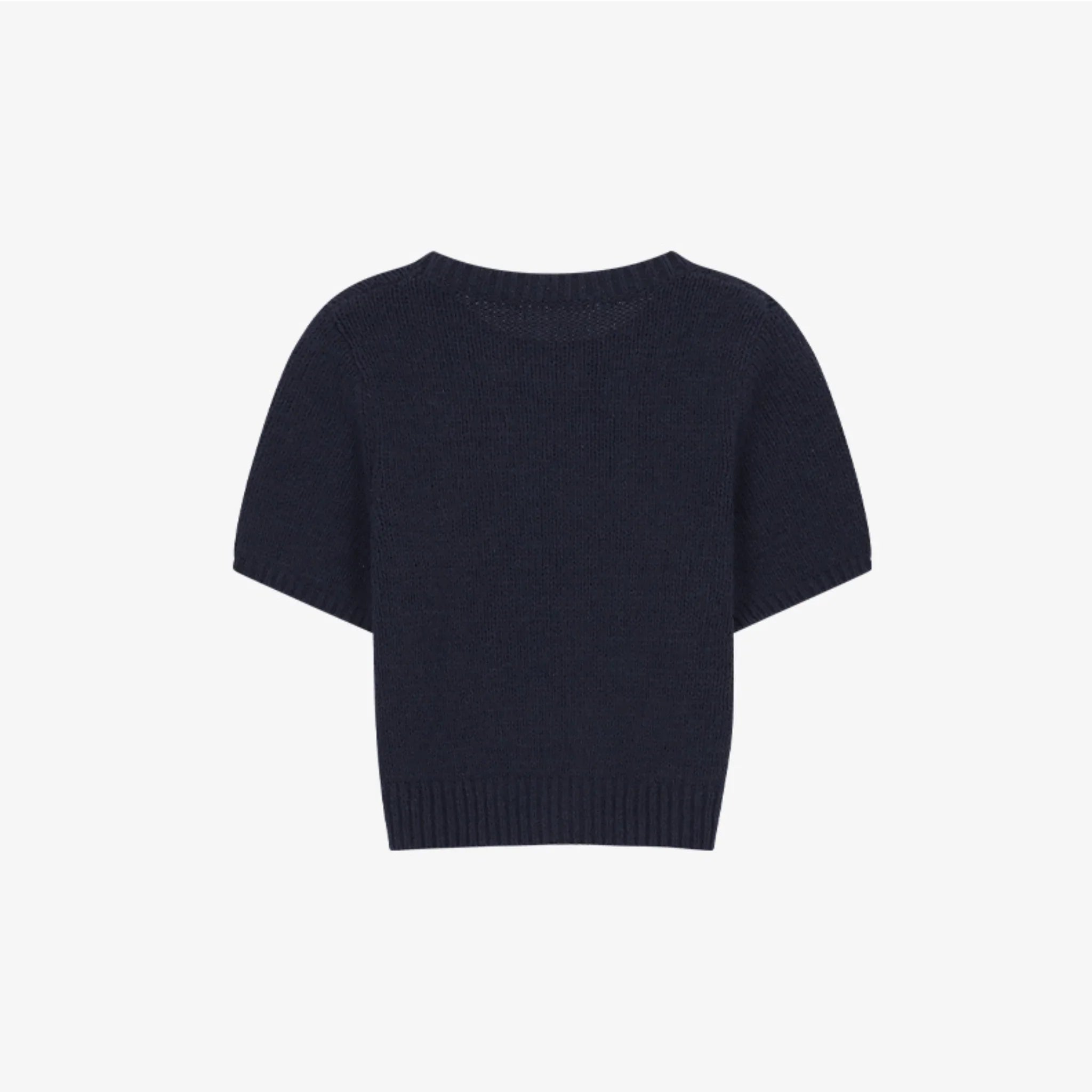 CITYBREEZE CURSIVE LOGO HALF-SLEEVE KNIT-6