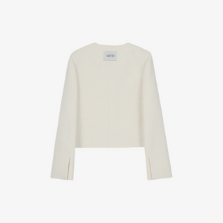 BUCKLE DETAIL TWEED JACKET